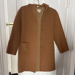 Brooks Camel Wool Blend Coat